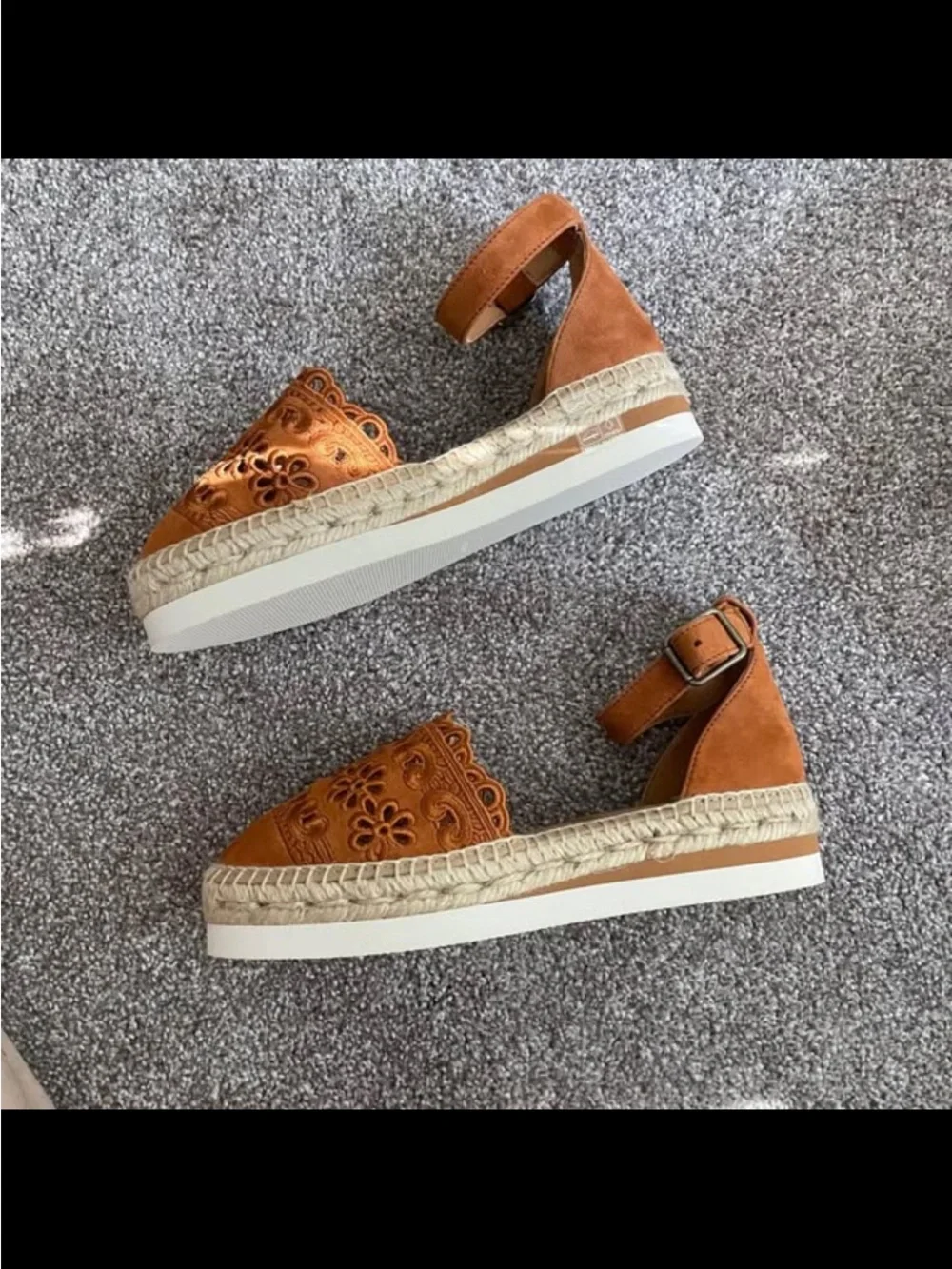 Anthropologie brown suede